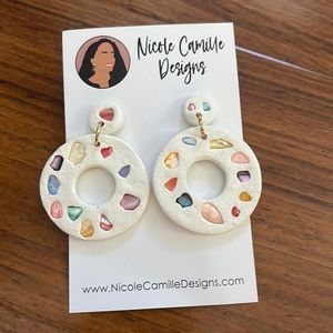 White Shell Earrings